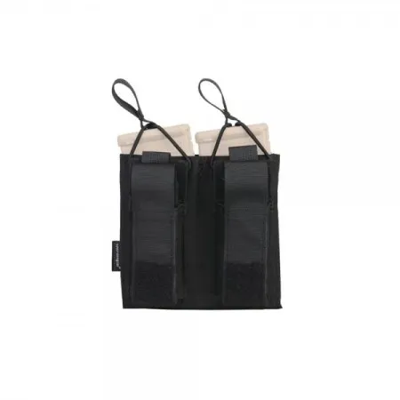 EMERSONGEAR 5.56 PISTOL DOUBLE OPEN TOP MAGAZINE POUCH BLACK EM6362BK