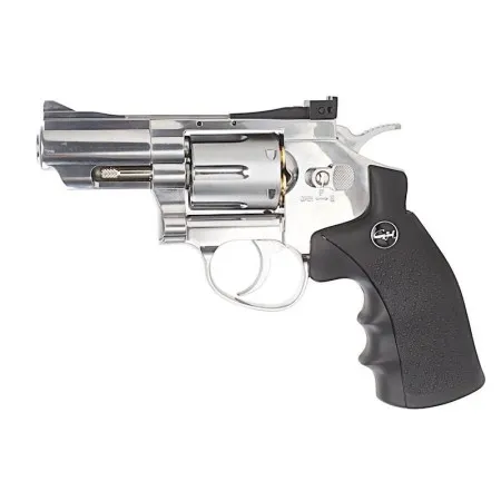 WIN GUN CO2 AIRSOFT FULL METAL REVOLVER 2.5" SILVER C 708S