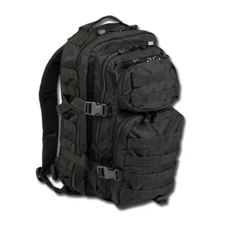 ZAINO TATTICO MILITARE 20 LT BLACK BACKPACK US ASSAULT MIL-TEC 14002002