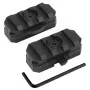 WOSPORT 2 ROTATABLE RAIL FOR FAST HELMETS WITH 19MM RAIL GUIDE BLACK WO-HL51