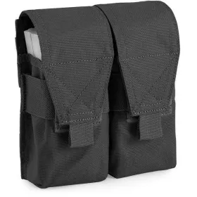 OUTAC DOUBLE M4 - AK POUCH PORTA CARICATORE MOLLE NERO 2 POSTI OT-M4AK B