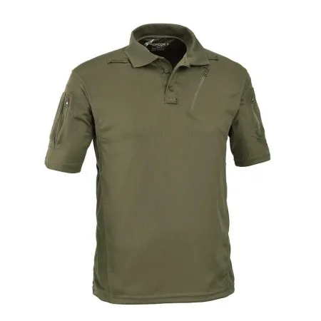 DEFCON 5 OD GREEN ADVANCED TACTICAL POLO SHORT SLEEVES WITH POCKETS D5-1726 OD