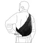 VEGA HOLSTER 2U80 NYLON SINGLE SHOULDER STRAP RUCKSACK HOLSTER