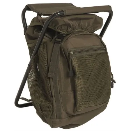 OD GREEN BACKPACK WITH CHAIR MIL-TEC 14059001