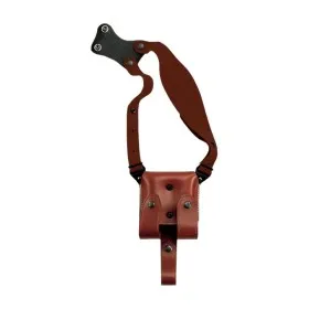 VEGA HOLSTER 1K03 KIT ASCELLARE CUOIO DOPPIO PORTA CARICATORE PER O1, AE1, AA1.