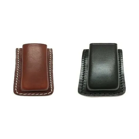 VEGA HOLSTER 1P02 PORTA CARICATORE PISTOLE CUOIO APERTO DA CINTURA NERO MARRONE