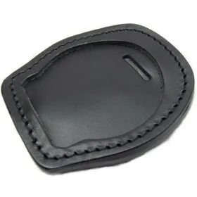 VEGA HOLSTER 1WA50 PORTA PLACCA 10CM IN CUOIO CON CLIP DA CINTURA PER CC