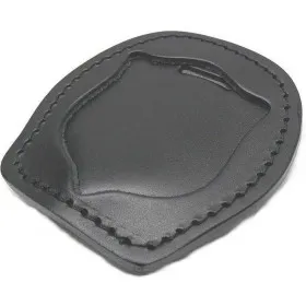 Vega Holster 1WA51 porta placca da cintura in cuoio nero Ø 8 cm