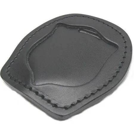 Vega Holster 1WA51 porta placca da cintura in cuoio nero Ø 8 cm