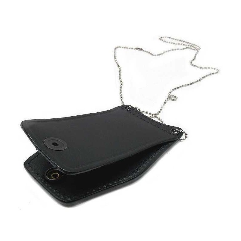 VEGA HOLSTER 1WB09 LEATHER PLATE HOLDER WITH CHAIN NECKLACE FOR