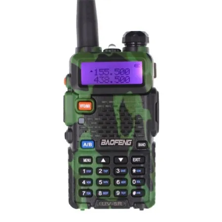 RADIO RICETRASMITTENTE UV5R DUAL BAND VHF 136-174 MHz UHF 400-480 MHz  FM 65-108MHz CAMO BAOFENG BF-UV5R-CAMO