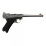 WE PISTOLA A GAS P08 SILVER CANNA 6" (W-P08MS)