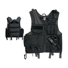 VEGA HOLSTER 2ET03 GILET TATTICO VEST MILITARE IN CORDURA A RETE CON FONDINA