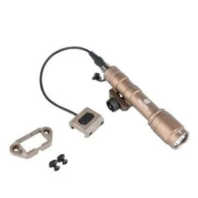 TORCIA TATTICA FUCILE SOFTAIR ALTA POTENZA LED 340 LUMEN DARK EARTH WADSN  WL005-T