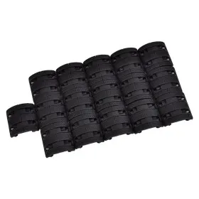 MP RAIL COVER FOR 20MM RAILS 16 PIECES SET BLACK MP2066-B