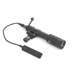 WADSN TACTICAL RIFLE LED FLASHLIGHT HI POWER 300 LUMEN BLACK WD4058-B