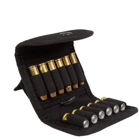 VEGA HOLSTER 2P58 PORTA COLPI 12 POSTI CARTUCCE MULTI CALIBRO IN CORDURA NERO