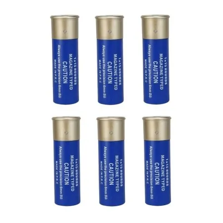 WOSPORT SHOTGUN SHELL MAGAZINE 1X15 - 6 PIECES BLUE WO-EX15BLU