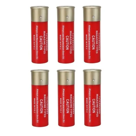 WOSPORT SHOTGUN SHELL MAGAZINE 1X15 - 6 PIECES RED WO-EX15RED