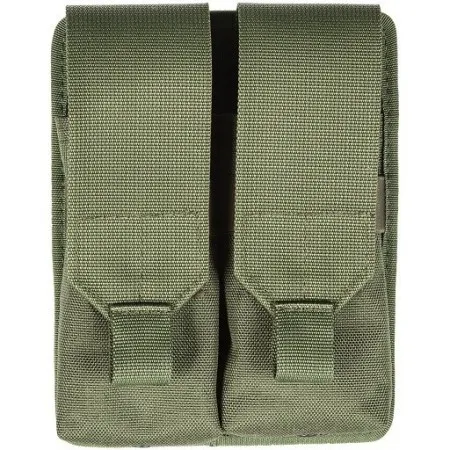 VEGA HOLSTER 2SM27 DOUBLE MAGAZINE POUCH M.O.L.L.E. OR BELT, 5.56 M4 GREEN BLACK