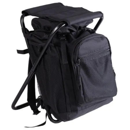 BLACK BACKPACK WITH CHAIR MIL-TEC 14059002