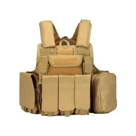 GILET TATTICO SOFTAIR TACTICAL VEST C.I.R.A.S. STYLE TAN V1026T