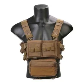 GILET TATTICO SOFTAIR TACTICAL VEST CHEST RIG MICRO MK3 COYOTE BROWN EMERSONGEAR EM2961CB