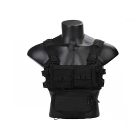 GILET TATTICO SOFTAIR TACTICAL VEST CHEST RIG MICRO MK3 BLACK EMERSONGEAR EM2961BK