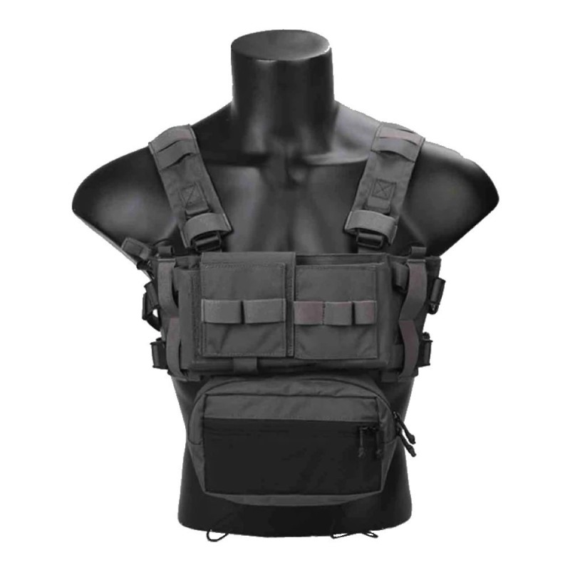 AIRSOFT TACTICAL VEST MICRO MK3 CHEST RIG WOLF GRAY EMERSON EM2961WG