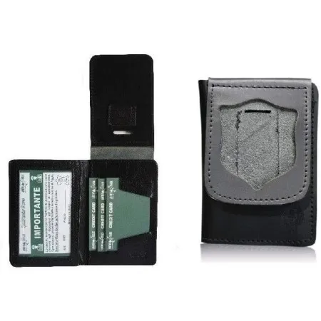 VEGA HOLSTER 1WD86 black leather police badge wallet