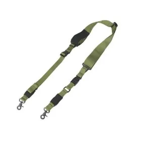 CINGHIA FUCILE SOFTAIR URBEN SLING 1 O 2 PUNTI SGANCIO RAPIDO MOSCHETTONI IN METALLO VERDE EM8472C EMERSON
