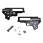 REINFORCED GEARBOX SHELL N DURAL ALUMINUM AW 7075 T651 FOR AIRSOFT RIFLES M4 MP5 G3 CNC V2 8MM - QSC RETROARMS RA-6392