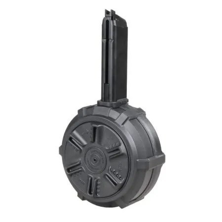 AIRSOFT GAS DRUM MAGAZINE FOR SMC-9 300 BBS G&G G08197 G-08-197