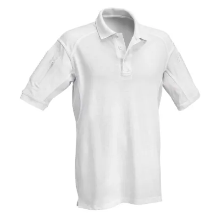 POLO TATTICA A MANICHE CORTE CON TASCHE DEFCON 5 BIANCO D5-1771 WH