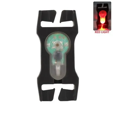 WOSPORT SIGNAL LIGHT RED FOR 2.5CM WEBBINGS WITH BLACK FRAME WO-LT07BR