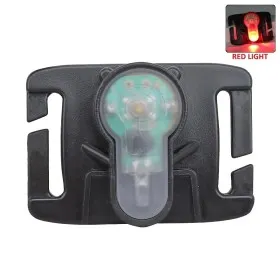 LUCE DI SEGNALAZIONE ROSSA PER SISTEMA MOLLE SUPPORTO NERO WOSPORT WO-LT06BR