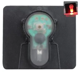 WOSPORT LUCE DI SEGNALAZIONE ROSSA SU VELCRO CON SUPPORTO NERO WO-LT05BR