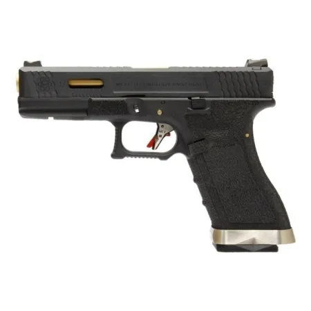 WE GAS PISTOL G17 FORCE SERIES T1 METAL SLIDE BLOWBACK WG01WET-1