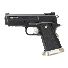 PISTOLA SOFTAIR A GAS HI-CAPA 3.8 WET-2 BRONTOSAURUS NERA METAL SLIDE BLOWBACK WE WH7WET-2
