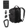 BLACK TACTICAL BACKPACK US ASSAULT LARGE 36 LT NEW VERSION MIL-TEC 14002288
