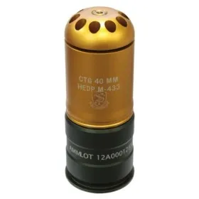 S&T UFC HEDP M433 GAS GRENADE GRANATA 40MM SOFTAIR A GAS 120 PALLINI NUPROL