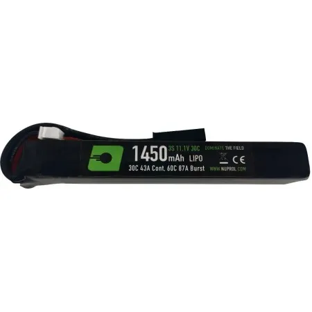 NP POWER LI-PO BATTERY 1450MAH 11.1V STICK TYPE 30/60C NUPROL 8056