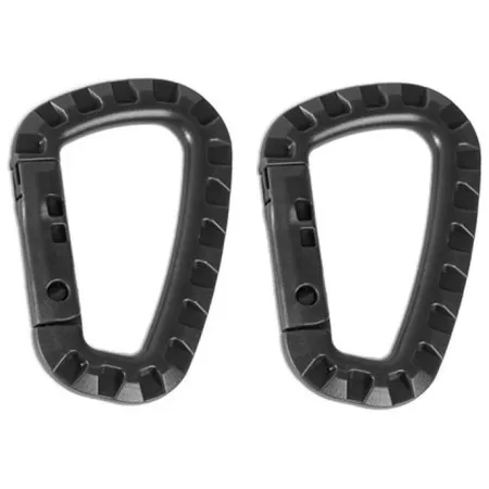 moschettone Mil-Tec ABS nero 8.3cm