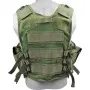 olive drab tactical vest with 10 pouches