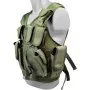 airsoft combat vest green adjustable