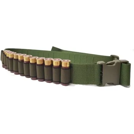 VEGA HOLSTER 2CC40V CINTURONE ELASTICO CARTUCCERA CAL 12 VERDE REGOLABILE