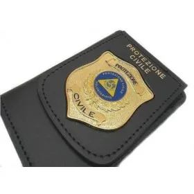 Dettaglio pelle nera pieno fiore portafoglio Vega Holster 1WD115