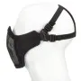 STEEL MESH TACTICAL MASK BLACK WO-MA42B