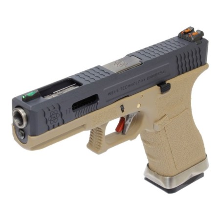 PISTOLA SOFTAIR FULL METAL BLOW BACK A GAS G17 FORCE SERIES T2 WE WG01WET-2