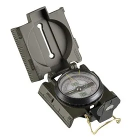 BUSSOLA MILITARE IN METALLO US OD CON LUCE LED E LENTE D' INGRANDIMENTO MIL-TEC 15791500